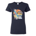 thumbnail image 1 of Wild Bobby Betty Boop Endless Summer Beach the Dog Betty Boop Womens T-Shirt, Navy, X-Large, 1 of 5