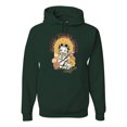 thumbnail image 1 of Wild Bobby, Betty Boop Good Vibes Only Betty Boop Unisex Hoodie Sweatshirt, Forest Green, Large, 1 of 5