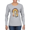 thumbnail image 1 of Wild Bobby Betty Boop Good Vibes Only Betty Boop Womens Long Sleeve T-Shirt, Heather Grey, Medium, 1 of 5