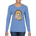 thumbnail image 1 of Wild Bobby Betty Boop Good Vibes Only Betty Boop Womens Long Sleeve T-Shirt, Light Blue, Small, 1 of 5