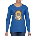 thumbnail image 1 of Wild Bobby, Betty Boop Good Vibes Only Betty Boop Womens Long Sleeve T-Shirt, Royal, X-Large, 1 of 5