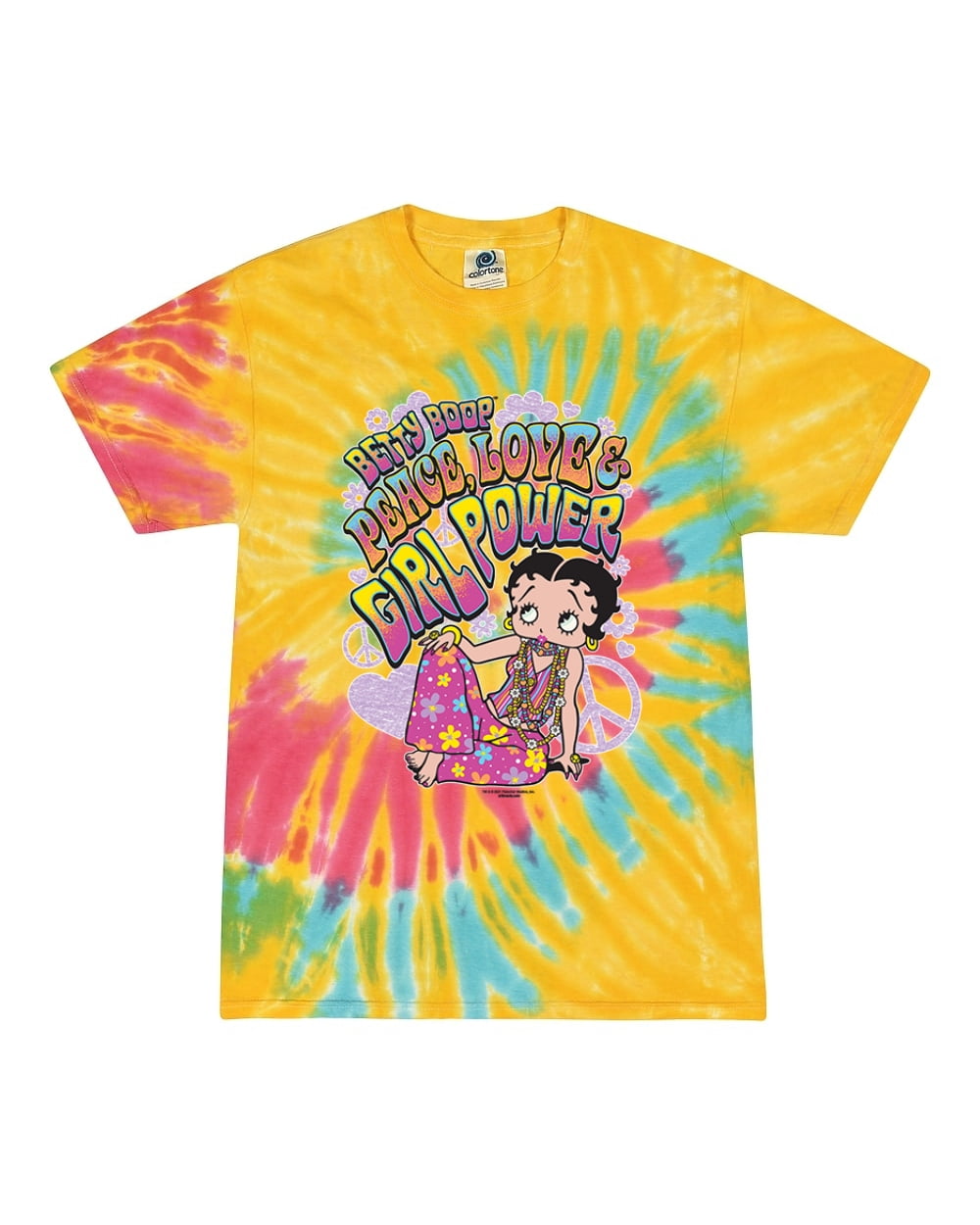 スペシャル 90s Betty Boop Tee ティファニー タイダイ 美品 Wild Bobby Betty Boop Peace, Love and Girl Power Betty Boop Tie