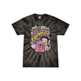 thumbnail image 1 of Wild Bobby Betty Boop Peace, Love and Girl Power Betty Boop Tie-Dye T-Shirt, Spider Black, X-Large, 1 of 4