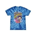 thumbnail image 1 of Wild Bobby Betty Boop Peace, Love and Girl Power Betty Boop Tie-Dye T-Shirt, Spider Royal, Small, 1 of 4