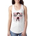 thumbnail image 1 of Wild Bobby, Betty Boop Sugar and Spice Wink Betty Boop Ladies Racerback Tank Top, White, Large, 1 of 5