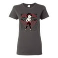 thumbnail image 1 of Wild Bobby Betty Boop Sugar and Spice Wink Betty Boop Womens T-Shirt, Charcoal, Medium, 1 of 5