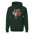 thumbnail image 1 of Wild Bobby, Betty Boop Winking Girl Power Femenist Betty Boop Unisex Hoodie Sweatshirt, Forest Green, Medium, 1 of 5