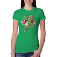 thumbnail image 1 of Wild Bobby Betty Boop Winking Girl Power Femenist Betty Boop Womens Slim Fit Junior Tee, Kelly, XX-Large, 1 of 5