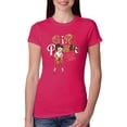 thumbnail image 1 of Wild Bobby, Betty Boop Winking Girl Power Femenist Betty Boop Womens Slim Fit Junior Tee, Raspberry, Medium, 1 of 5