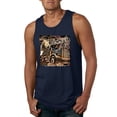 thumbnail image 1 of Wild Bobby, Big Rig Runner Trailer Truck Runnin Alone, Cars and Trucks, Men Graphic Tank Top, Navy, Small, 1 of 4