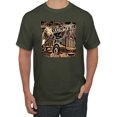 thumbnail image 1 of Wild Bobby, Big Rig Runner Trailer Truck Runnin Alone, Cars and Trucks, Men Graphic Tee, Military Green, 3X-Large, 1 of 4