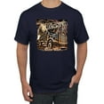 thumbnail image 1 of Wild Bobby, Big Rig Runner Trailer Truck Runnin Alone, Cars and Trucks, Men Graphic Tee, Navy, Large, 1 of 4