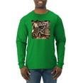 thumbnail image 1 of Wild Bobby, Big Rig Runner Trailer Truck Runnin Alone, Cars and Trucks, Men Long Sleeve Shirt, Kelly, Medium, 1 of 4