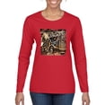 thumbnail image 1 of Wild Bobby, Big Rig Runner Trailer Truck Runnin Alone, Cars and Trucks, Women Graphic Long Sleeve Tee, Red, Large, 1 of 4