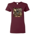 thumbnail image 1 of Wild Bobby, Big Rig Runner Trailer Truck Runnin Alone, Cars and Trucks, Women Graphic Tee, Maroon, X-Large, 1 of 4