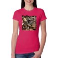 thumbnail image 1 of Wild Bobby, Big Rig Runner Trailer Truck Runnin Alone, Cars and Trucks, Women Slim Fit Junior Tee, Raspberry, XX-Large, 1 of 4