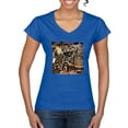 thumbnail image 1 of Wild Bobby, Big Rig Runner Trailer Truck Runnin Alone, Cars and Trucks, Women Standard V-Neck Tee, Royal, XX-Large, 1 of 4