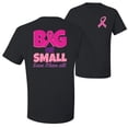 thumbnail image 1 of Wild Bobby, Big or Small Save Them All, Breast Cancer Awareness, Front and Back Men Graphic Tee, Black, 4X-Large, 1 of 4