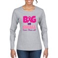 thumbnail image 1 of Wild Bobby Big or Small Save Them All Breast Cancer Awareness Women Graphic Long Sleeve T-Shirt, Heather Grey, X-Large, 1 of 6
