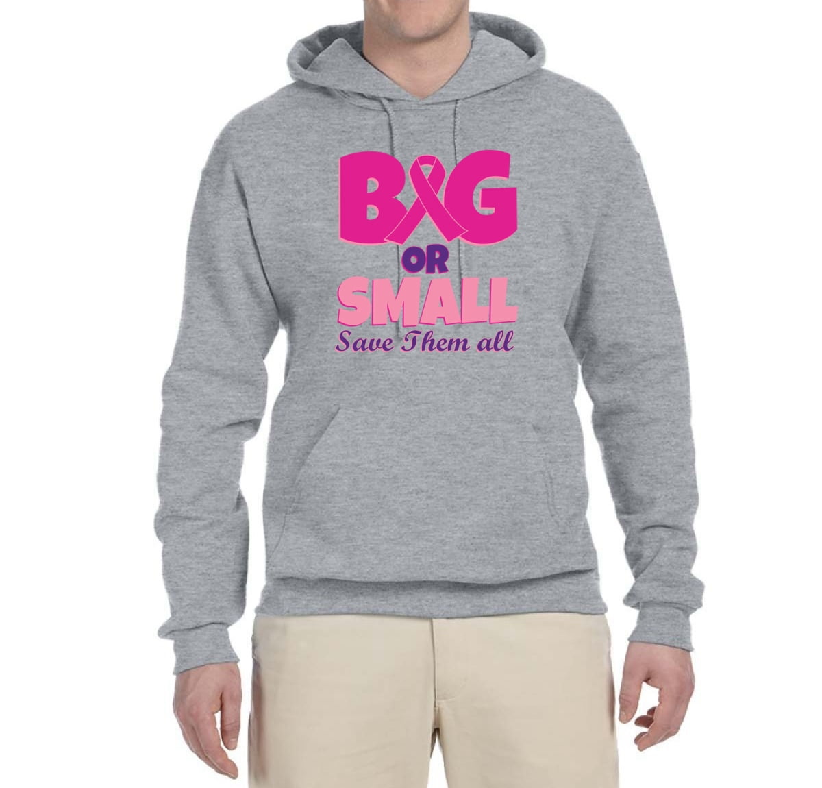 Big Or Small Save Them All Save The Tatas Breast Cancer Rose Sweat à