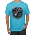 thumbnail image 1 of Wild Bobby, Biker Forever American Eagle Live To Ride Cars and Trucks Men's Graphic T-Shirt, Light Turquoise, 2XL, 1 of 3