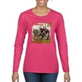 thumbnail image 1 of Wild Bobby, Biker Girl t I Do Ride Like A Girl, Cars and Trucks, Women Graphic Long Sleeve Tee, Fuschia, Small, 1 of 4