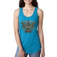 thumbnail image 1 of Wild Bobby, Biker Til I Die Live to Ride Motorcycle Cars and Trucks Ladies Racerback Tank Top, Turquoise, Small, 1 of 3