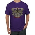 thumbnail image 1 of Wild Bobby, Biker Til I Die Live to Ride Motorcycle Cars and Trucks Men's Graphic T-Shirt, Purple, Medium, 1 of 3