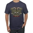thumbnail image 1 of Wild Bobby, Biker Til I Die Live to Ride Motorcycle Cars and Trucks Men's Graphic T-Shirt, Vintage Heather Navy, Small, 1 of 3