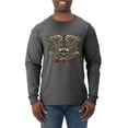 thumbnail image 1 of Wild Bobby, Biker Til I Die Live to Ride Motorcycle Cars and Trucks Mens Long Sleeve Shirt, Heather Black, X-Large, 1 of 3