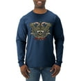 thumbnail image 1 of Wild Bobby, Biker Til I Die Live to Ride Motorcycle Cars and Trucks Mens Long Sleeve Shirt, Vintage Heather Navy, Medium, 1 of 3
