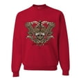 thumbnail image 1 of Wild Bobby, Biker Til I Die Live to Ride Motorcycle Cars and Trucks Unisex Crewneck Graphic Sweatshirt, Red, Small, 1 of 3