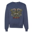 thumbnail image 1 of Wild Bobby, Biker Til I Die Live to Ride Motorcycle Cars and Trucks Unisex Crewneck Graphic Sweatshirt, Vintage Heather Navy, Small, 1 of 3