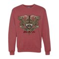 thumbnail image 1 of Wild Bobby, Biker Til I Die Live to Ride Motorcycle Cars and Trucks Unisex Crewneck Graphic Sweatshirt, Vintage Heather Red, Large, 1 of 3