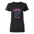 thumbnail image 1 of Wild Bobby Bikers Against Breast Cancer USA Flag Sleeve Breast Cancer Awareness Women Tee, Black, XX-Large, 1 of 6
