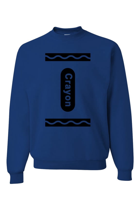 Black Crayon Costume Unisex Crewneck Sweatshirt