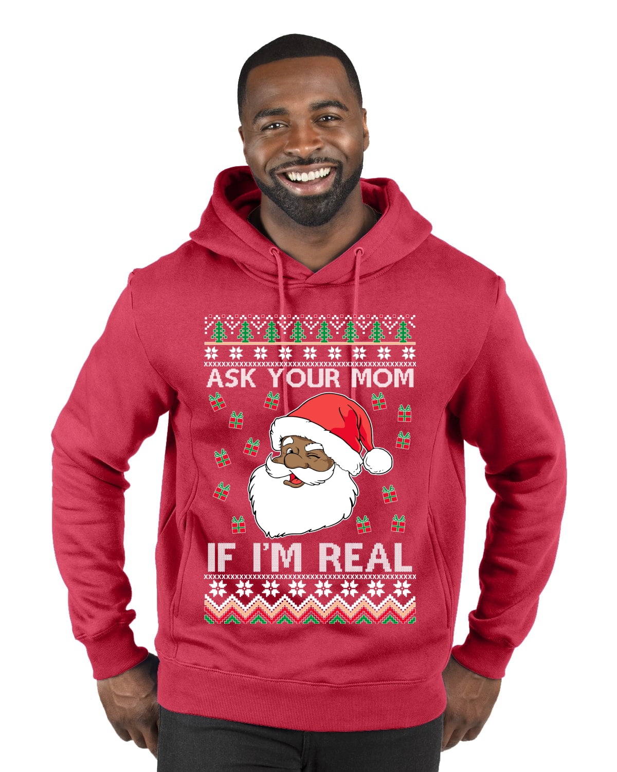 Black santa sweatshirt on sale