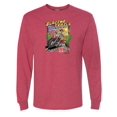 thumbnail image 1 of Wild Bobby Blazing Trails In The Blazing Heat Vintage Men Long Sleeve Shirt, Vintage Heather Red, X-Large, 1 of 1