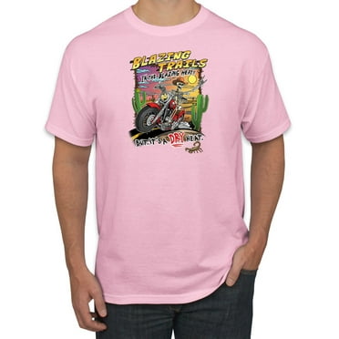 Wild Bobby Blazing Trails In The Blazing Heat Vintage Men Tee, Light Pink, 5X-Large