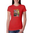 thumbnail image 1 of Wild Bobby Blazing Trails In The Blazing Heat Vintage Women Slim Fit Junior Tee, Red, Medium, 1 of 1