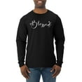 thumbnail image 1 of Wild Bobby, Blessed Inspirational Quote Heart Love, Inspirational/Christian, Men Long Sleeve Shirt, Black, X-Large, 1 of 3