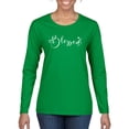 thumbnail image 1 of Wild Bobby, Blessed Inspirational Quote Heart Love, Inspirational/Christian, Women Graphic Long Sleeve Tee, Kelly, Medium, 1 of 3