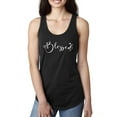 thumbnail image 1 of Wild Bobby, Blessed Inspirational Quote Heart Love, Inspirational/Christian, Women Racerback Tank Top, Black, Large, 1 of 3