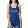 thumbnail image 1 of Wild Bobby, Blessed Inspirational Quote Heart Love, Inspirational/Christian, Women Racerback Tank Top, Royal, X-Large, 1 of 3