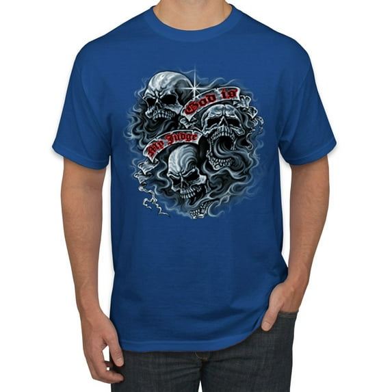 Wild Bobby, Bobber Bike Making Good Making Motorcycles Bad for 70 Years Cars and Trucks Men's Graphic T-Shirt, Royal, Small