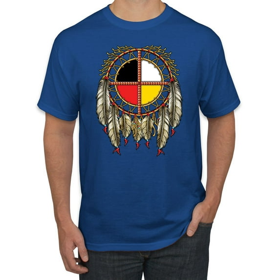 Wild Bobby, Born To Be Free Blad Eagle and American Flag Cars and Trucks Men's Graphic T-Shirt, Royal, Large