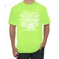 thumbnail image 1 of Wild Bobby, Born To Be Free Blad Eagle and American Flag Cars and Trucks Men's Graphic T-Shirt, Safety Green, 4XL, 1 of 3