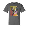 thumbnail image 1 of Wild Bobby,Boston Terrier Cute Retro Dean Russo Dog Lover Garment-Dyed Washed Look Short Sleeve Tees, Charcoal, 2XL, 1 of 3