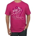 thumbnail image 1 of Wild Bobby Breast Cancer Awareness Flowers Breast Cancer Awareness Men Tee, Fuschia, X-Large, 1 of 6