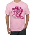 thumbnail image 1 of Wild Bobby Breast Cancer Awareness Flowers Breast Cancer Awareness Men Tee, Light Pink, X-Large, 1 of 6
